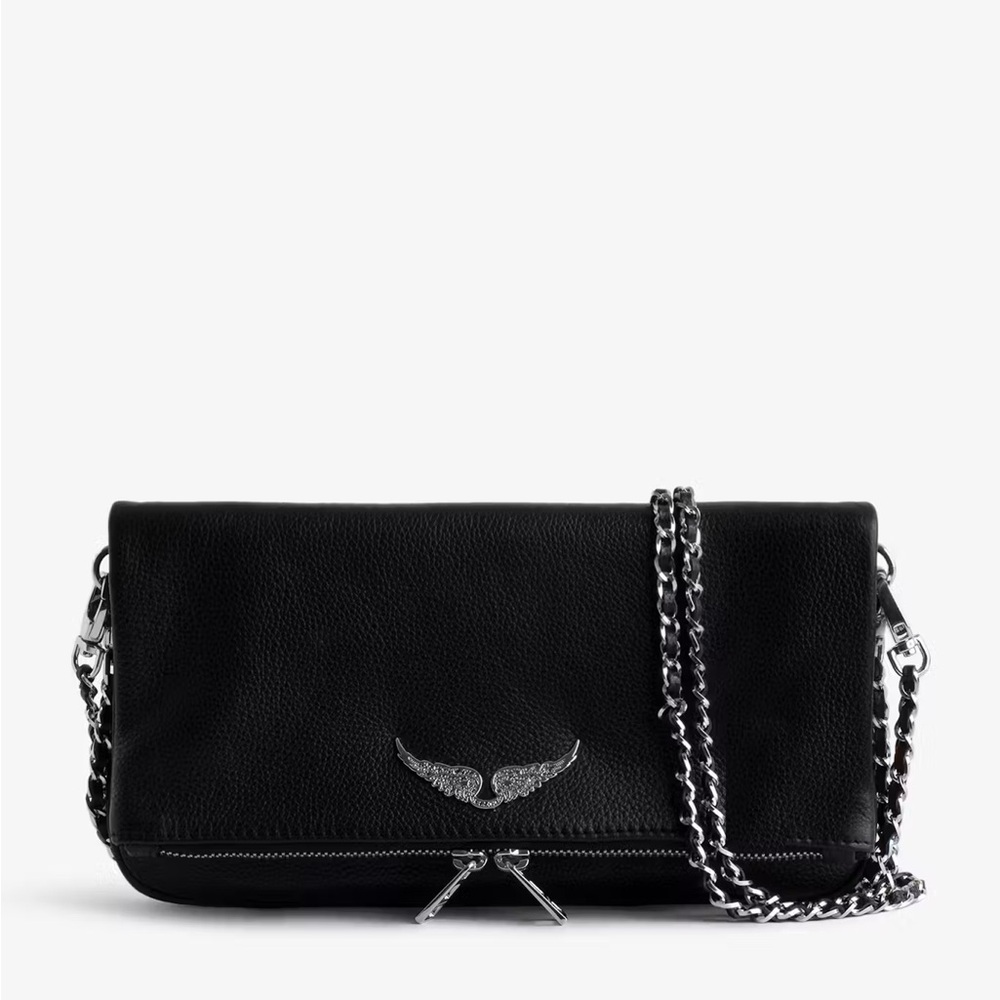 Zadig & Voltaire leather Rock clutch convertible bag